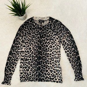 🎉HP🎉 Banana Republic Filpucci Fine Italian Yarn Leopard Sweater